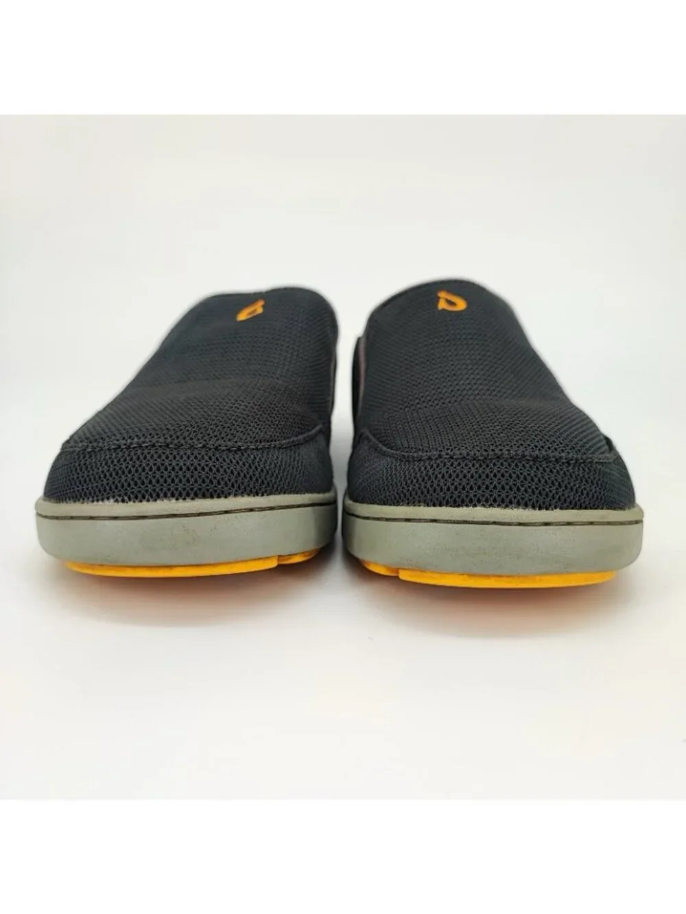 OluKai Nohea Mesh Men's Size 8 Slip-On Loafers Black Shoes 10188-4242